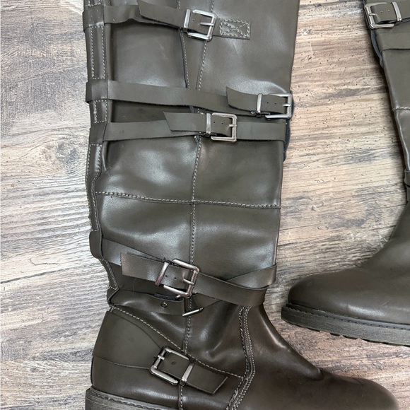 Torrid Black Over the Knee Buckle Boots - Picture 3 of 10